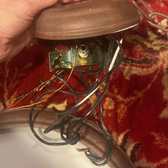 Island Billiard 3 light bronze pendant liberty bell alabaster shade kitchen pool - Picture 10 of 16